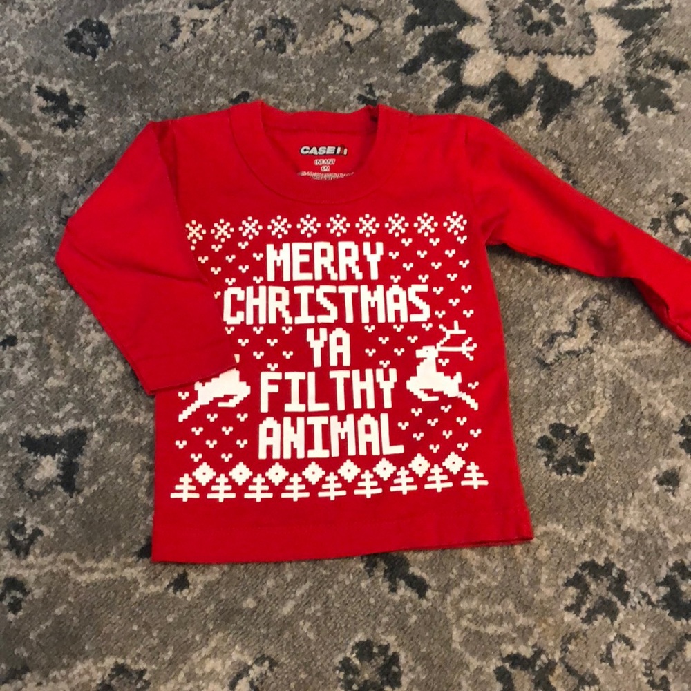 Merry Christmas LS Infant Tee